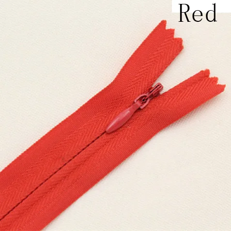 Red 20 шт нейлоновые катушки молнии 3# портной канализации ремесло 9 дюймов Crafter's Sweing завернутые молнии - Цвет: Red