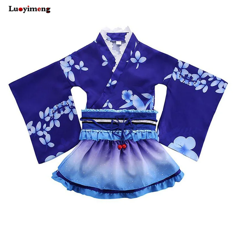 Fmaily Kawaii Хэллоуин купальные халаты для вечеринки Кимоно костюмы косплей Любовь Live