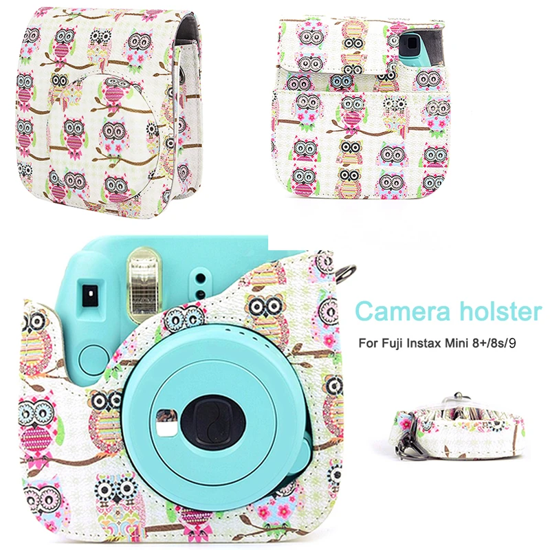 Для камеры Polaroid для Fuji Fujifilm Instax Mini 8/9 Классическая Ретро камера из искусственной кожи с ремешком сумка чехол защитный чехол