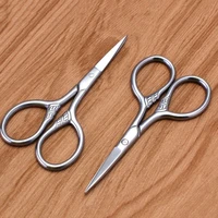 1pcs stainless steel beard trimmer scissor mini size shaving shear beard trimmer eyebrow bang cutting scissor for man