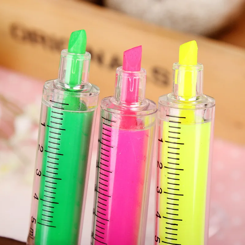 3 шт. гелевые ручки Caneta Lapices Kawaii шприц Boligrafo Color ida Papelaria criative caneenda Stylo Penne ate|Гелевые