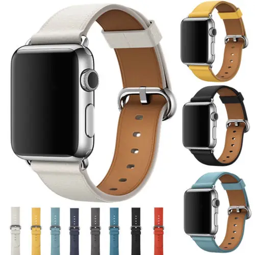 Ремешок из натуральной кожи для наручных часов сменный Браслет iWatch Apple Watch Series 4 3 2