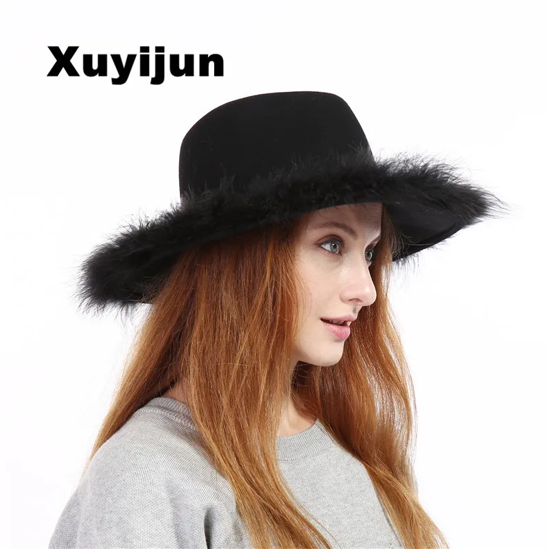 Xuyijun 2017 женские модные туфли чистой шерсти шерстяные широкий край гибкого диска