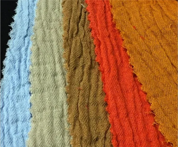 100% хлопок креп ткань двухслойная твиловая промытая хлопковая для рубашек и