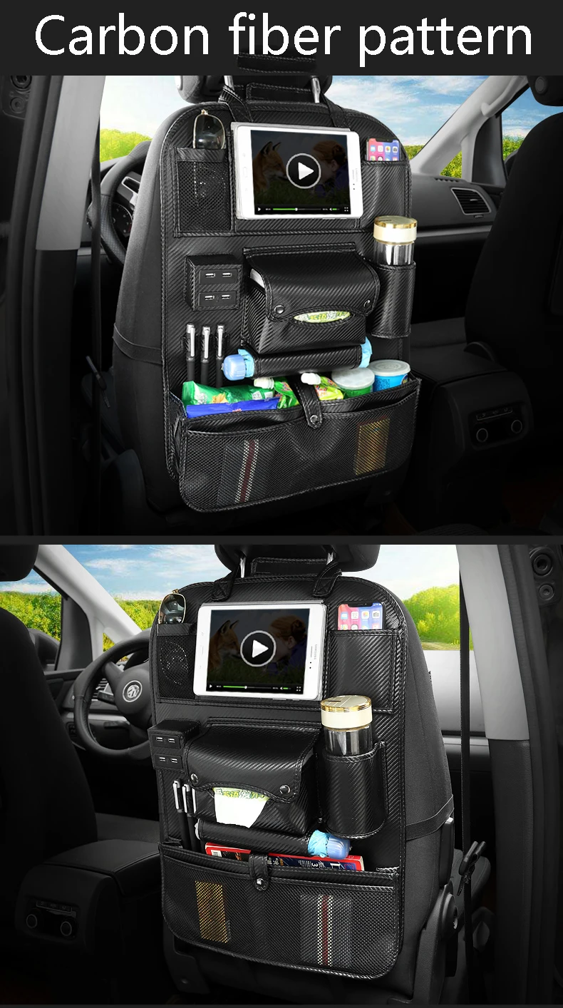 Car seat Back storage bag Seat Hanging bags Anti-dirty protector mat for toyota prius 20 30 highlander rav4 tercel vios chr C-HR