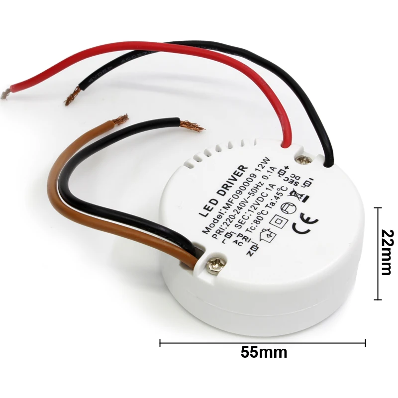 12 Вт DC12V 1A трансформаторы качества постоянное напряжение светодиодный драйвер