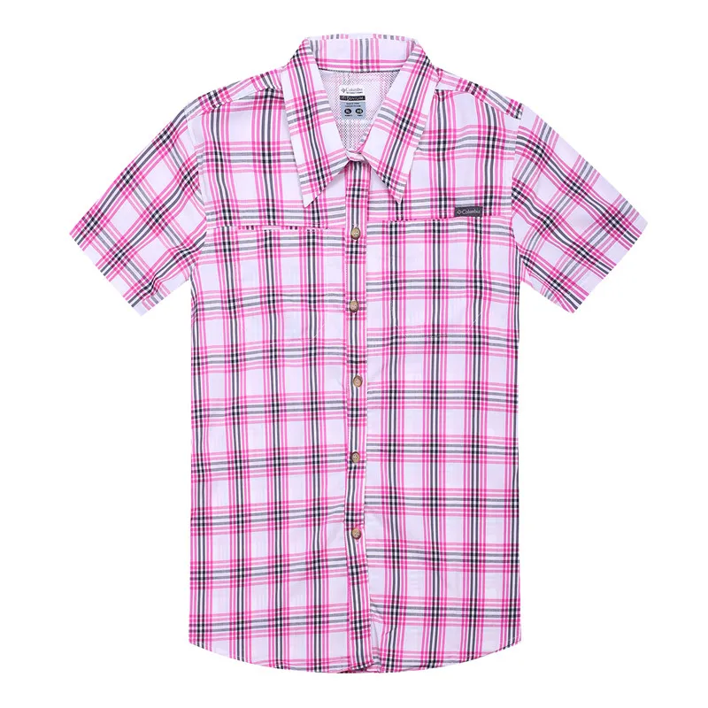 Camisa Xadrez Feminina, женские летние рубашки в клетку с короткими рукавами, хлопковая блузка, женские Стрейчевые блузы, Manga Corta Mujer Talla Grand
