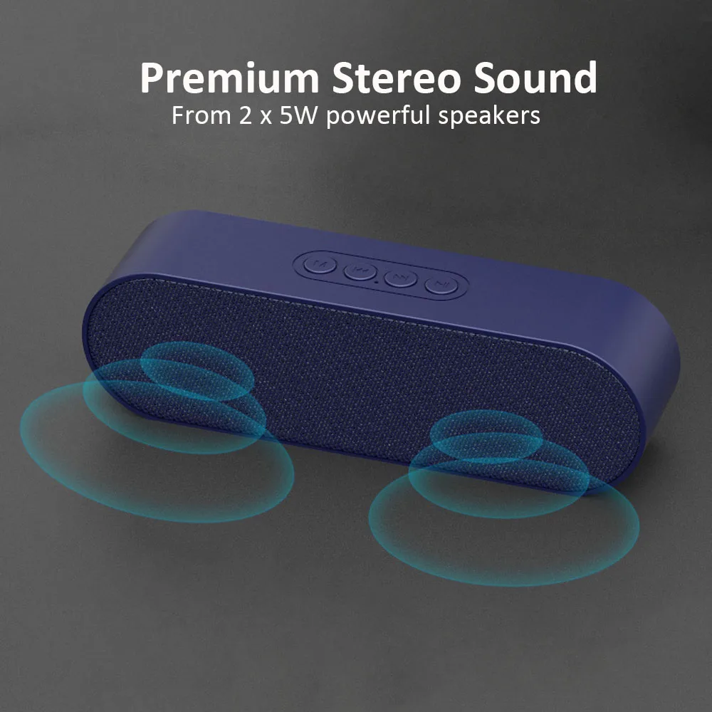 New Mini Bluetooth Speaker Portable Wireless Premium Sound System 3D Stereo Music Surround Support TF AUX USB |