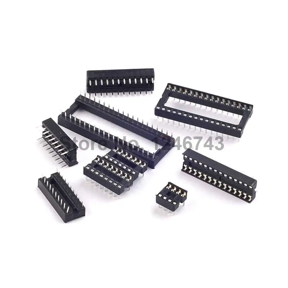 45 шт Ассорти DIP ИС розетки 8 14 16 18 20 24 28 32 40|ic tda2030a|ic lockic socket types |