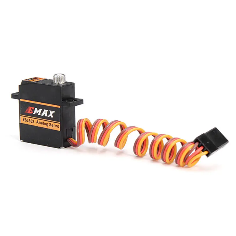 4X EMAX ES3302 12,4g мини металлическая Шестерня Аналоговый сервопривод для RC самолета