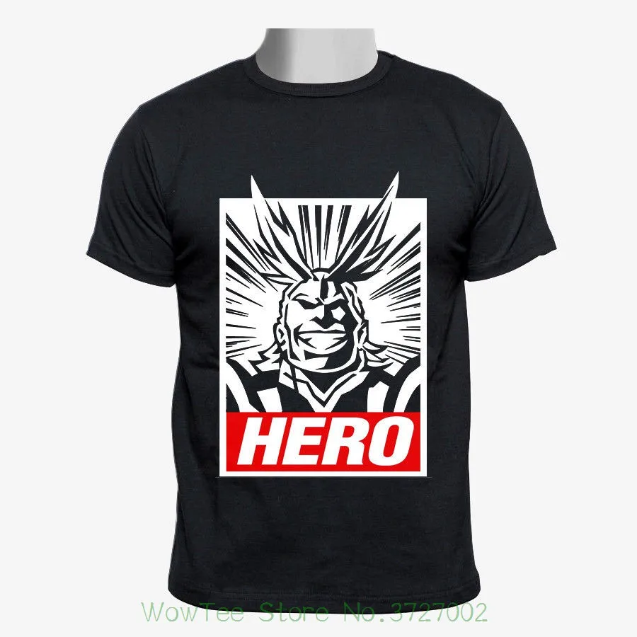 Boku No Hero Academia All Might Custom Черная Футболка размер S 2xl хлопковая футболка с коротким