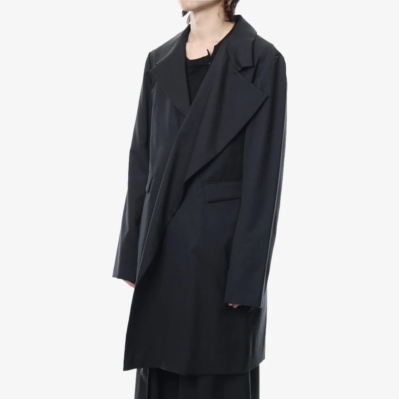 Сезон осень-зима длинное оригинальное дизайнерское пальто хлопковый костюм