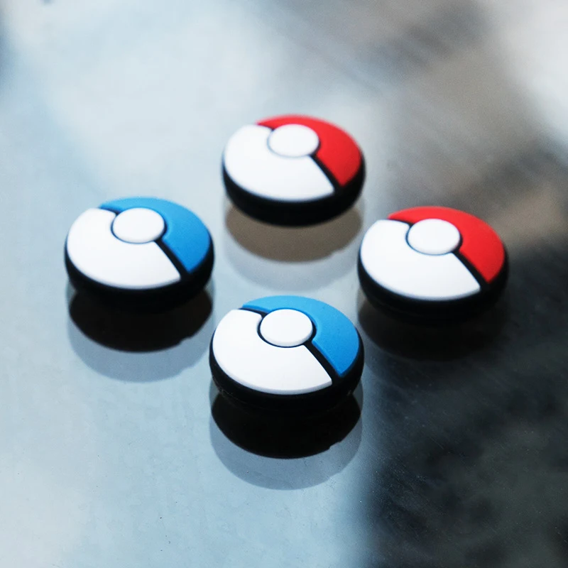 5 компл./лот Pokemons go Силиконовые Thumb Stick шапки сцепление аналоговый джойстик для DOS переключатель контроллер NS радость Con колпачки для аналоговых стиков