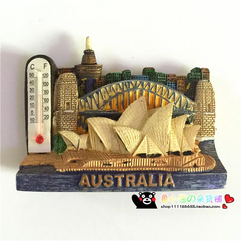 Полимерные 3D магниты на холодильник Австралия Сидней опера магнитные наклейки с