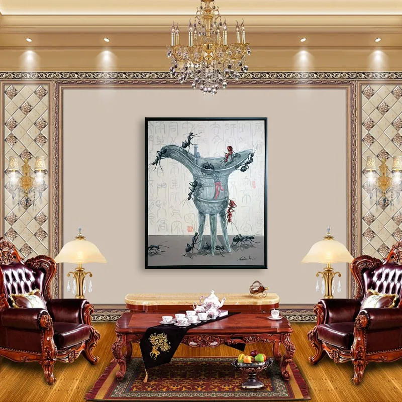 Ручная роспись маслом Дафен художник Лян канбин создан крупномасштабная