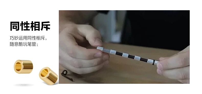 Магнит конденсатора Think pen Toy Polar Pen Канцтовары, шариковая ручка для школы фокус руки Tri-Spinner