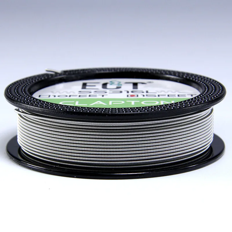 Оригинальный нагревательный провод ECT SS316L 15 футов/рулон Alien DIY катушка Clapton для RDA
