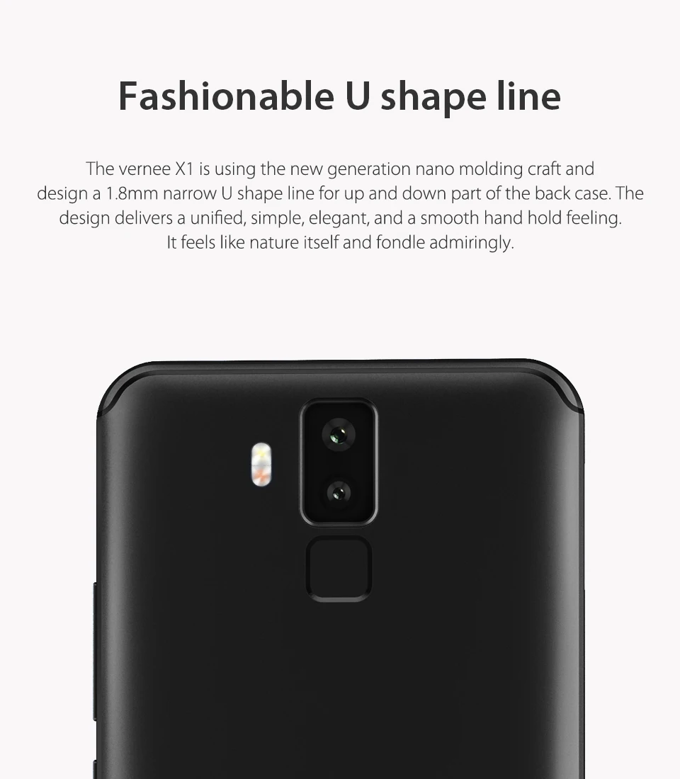 Мобильный телефон Vernee X1, 6,0 дюймов, 18:9, FHD, 6 ГБ ОЗУ, 64 Гб ПЗУ, Android 7,1, четыре ядра, 16 МП, четыре камеры, 9 В, 2 А, быстрая зарядка, функция распознавания лица