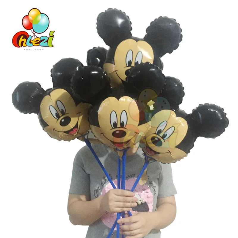 10 шт. День рождения украшения дети Фольга надувные шары Mickey воздушный шар "Минни" Вечерние товары для свадьбы Baby Shower Декор