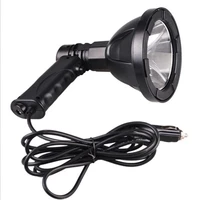 super bright portable spotlight hunting light 12v 100w handheld searchlight rechargeable work light lamp 4inch black color