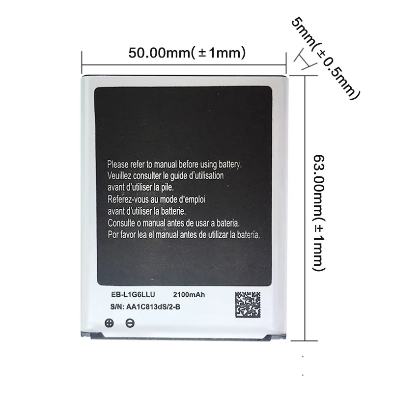 3 8 V 7.98Wh EB L1G6LLU Перезаряжаемые телефон Батарея для samsung Galaxy S3 i9300 GT i9308
