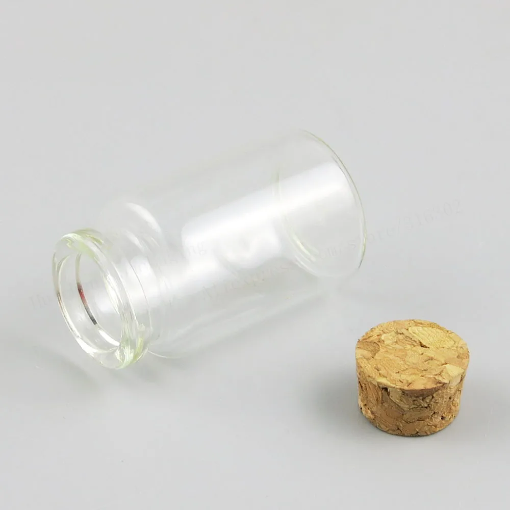 30x10 15 20 25 30 40 55 прозрачная стеклянная бутылка с деревянной пробкой 1oz 1/2oz