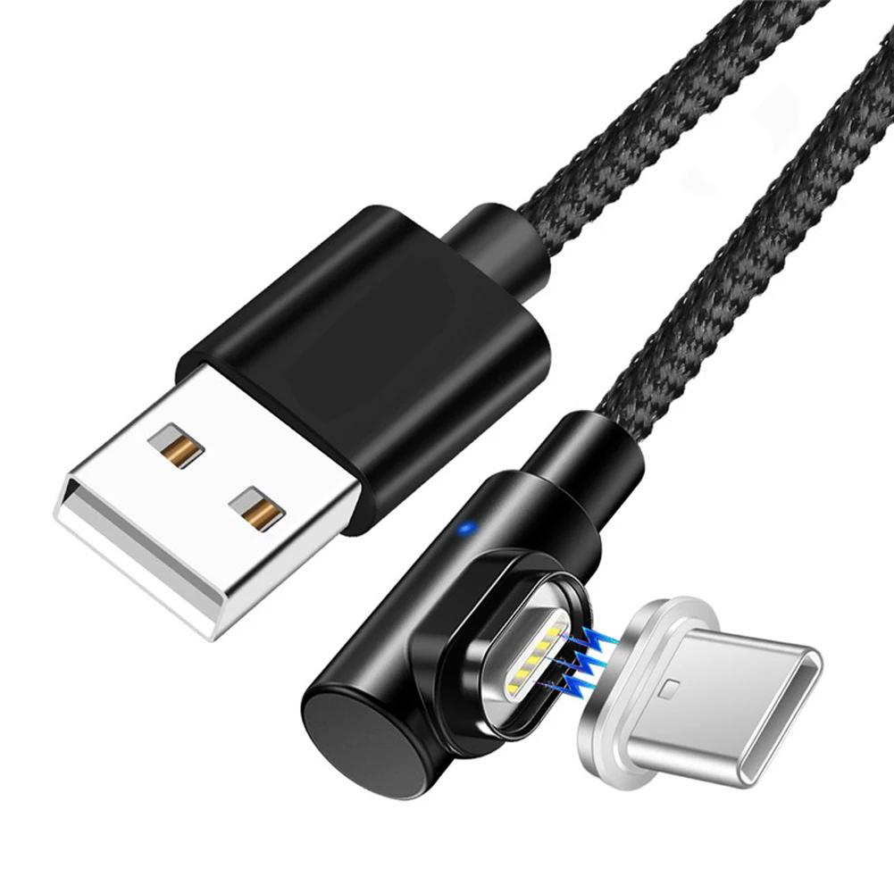 Jetjoy Магнитный 5A usb type C Быстрый кабель синхронизации зарядного устройства для huawei P30 Pro mate 20 Lite нейлоновый ткацкий светодиодный светильник