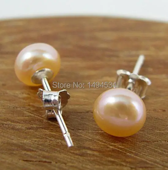 Оптовая Продажа жемчужные ювелирные изделия-AAA 6-6 5 мм розовый цвет натуральный