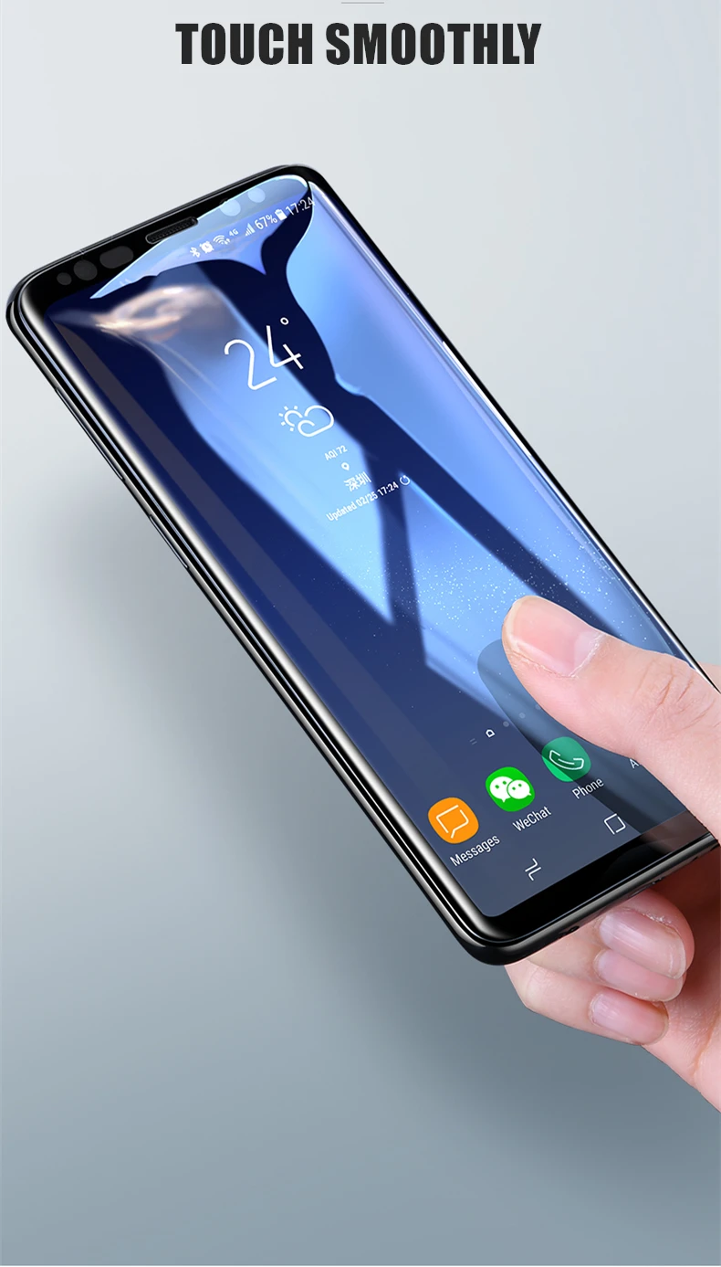 9D изогнутое закаленное стекло для samsung Galaxy S7 Edge S8 S9 S10 Plus Note 8 9 10 S10E защита экрана полная защитная стеклянная пленка