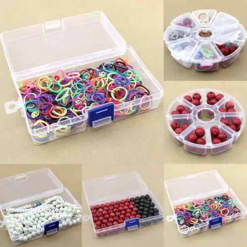 8 отсек для хранения коробка практический Регулируемый Пластик чехол колец бусин