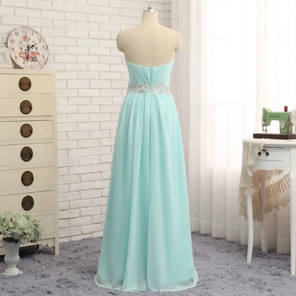 Небесно-Голубые Вечерние платья а-силуэта без бретелек шифоновое платье с