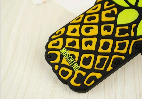 SGP Free Shipping New Arrival 3D Silicon Pineapple Design Case For iPhone 5 5PCS/LOT |