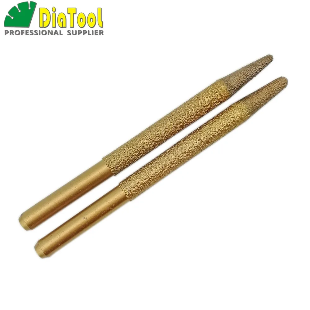 SHDIATOOL 1pc12-4/100 and  12-6/100MM CNC Vaccum Brazed Diamond Engraving Bits Taper Ball-end Cutter With 4mm and 6mm