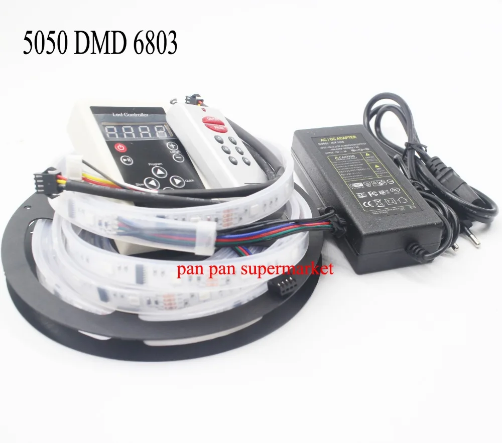 5 м 6803 IC модель 5050 цифровая RGB лента волшебный цвет трубка водонепроницаемая IP67 +