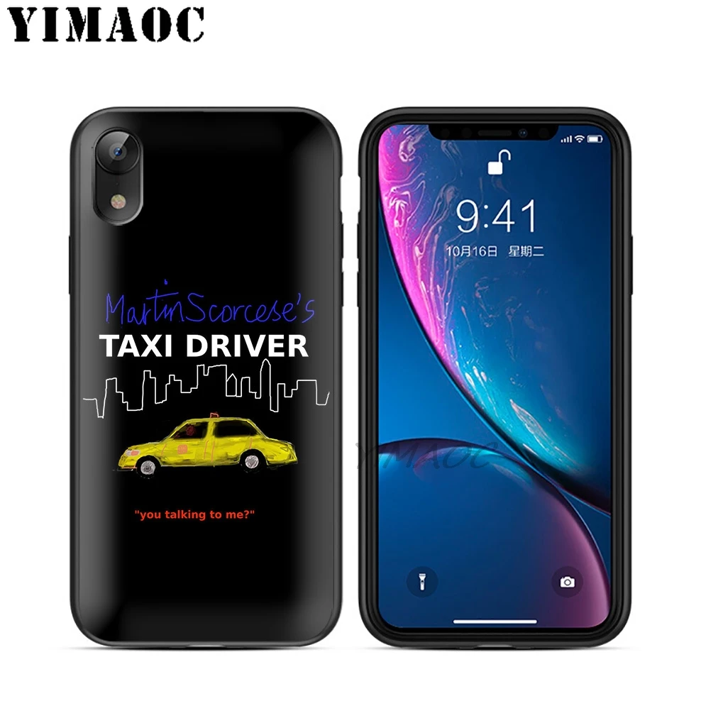 YIMAOC такси драйвер Фильм Мягкий ТПУ Черный силиконовый чехол для iPhone X или 10 8 7 6 6S