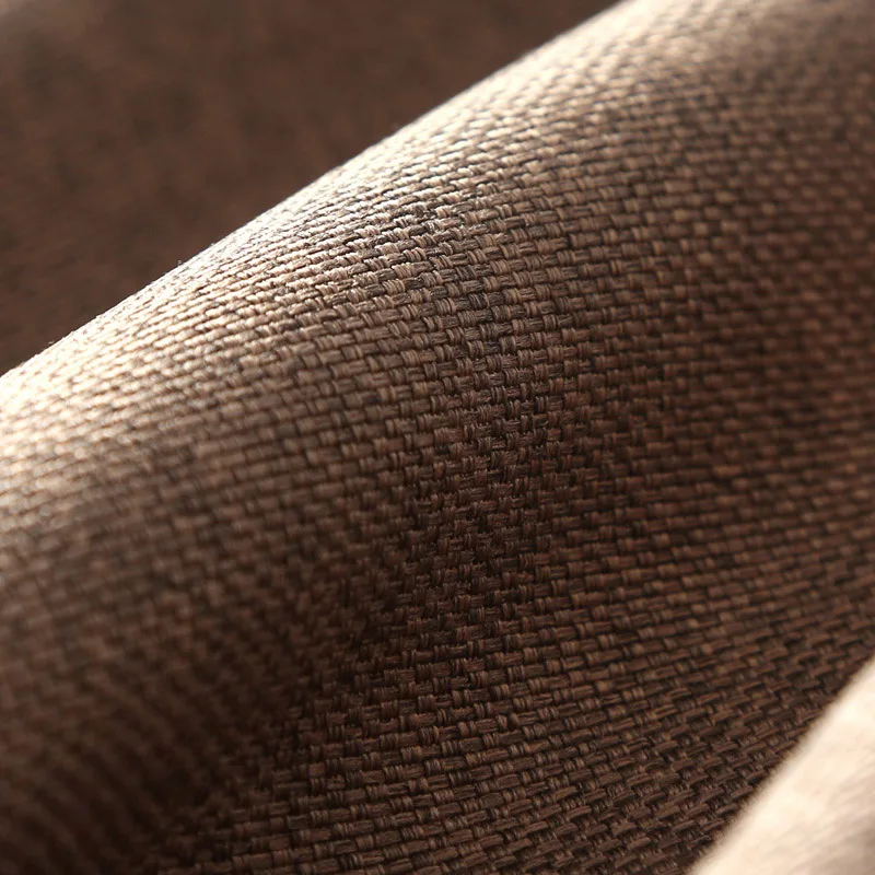 Blackout серый окна Шторы для Гостиная Лен густой драпировкой Ткань Спальня Панель