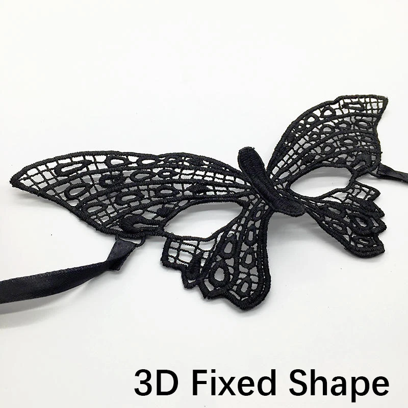 H-3D Бабочка дамы сексуальная Маскарадная маска из кружева для карнавала Хэллоуин Маскарад Половина лица мяч Вечерние Маски маскарадный костюм#30 - Цвет: H-3D
