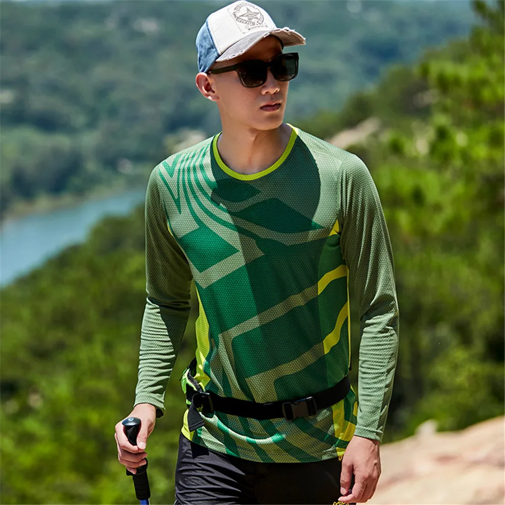 Футболка мужская разноцветная с коротким рукавом для походов|Футболки похода| |