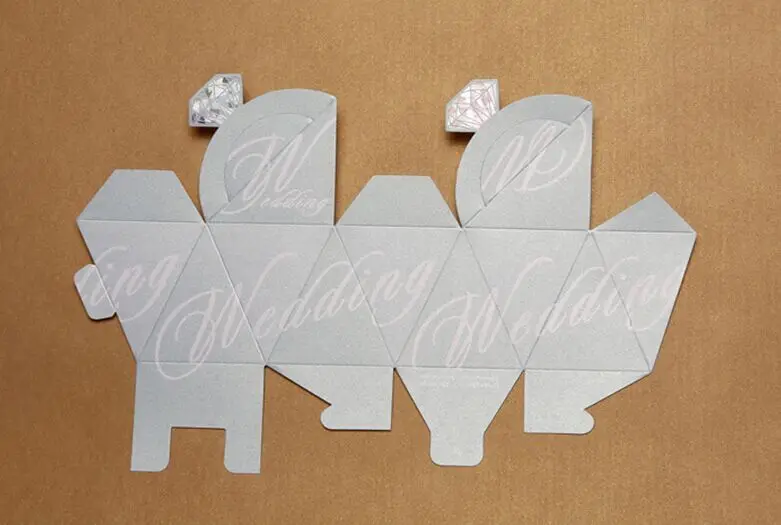 

wedding favor candy box--Diamond Candy Box party favors Baby Shower Christmas sweet Gift Boxes 50pcs/lot