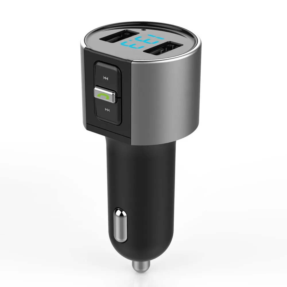 Многофункциональный Автомобильный USB Bluetooth fm-передатчик MP3-плеер беспроводной радио адаптер двойной порт зарядное устройство Прикуриватель разъем