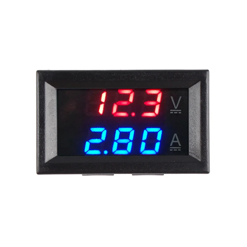 DC 100V 10A 50A 100A Мини цифровой вольтметр Амперметр измеритель напряжения тестер 0 28