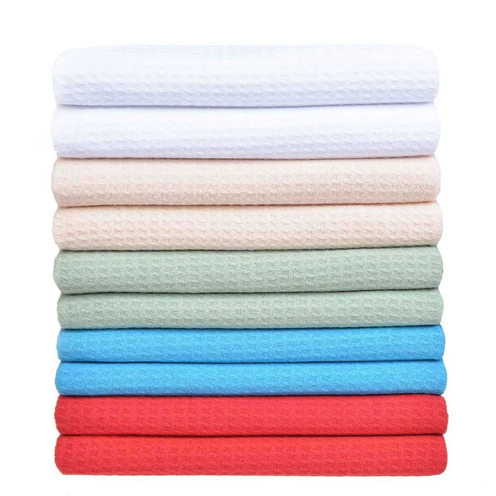 Sinland Microfiber Waffle Weave Hand Drying Towels Micro Fiber Dish Cloth Ultra Lightweight Fast Drying 16inx16in 10 PC/LOT