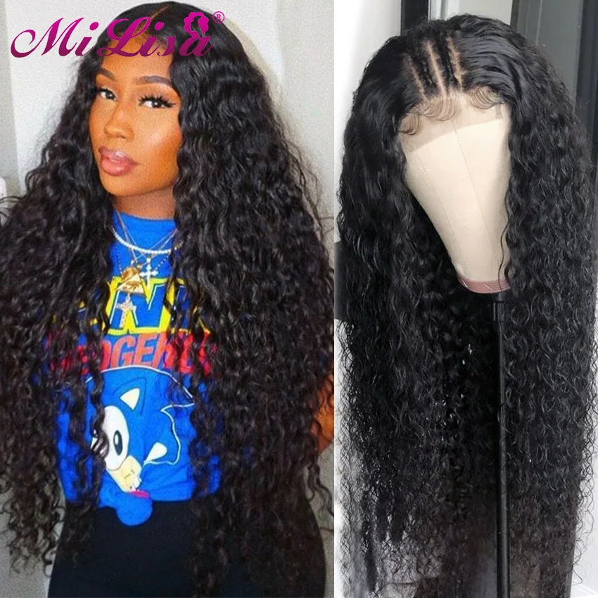 150 Плотность парик с крупными волнами предварительно сорвал отбеленные узлы