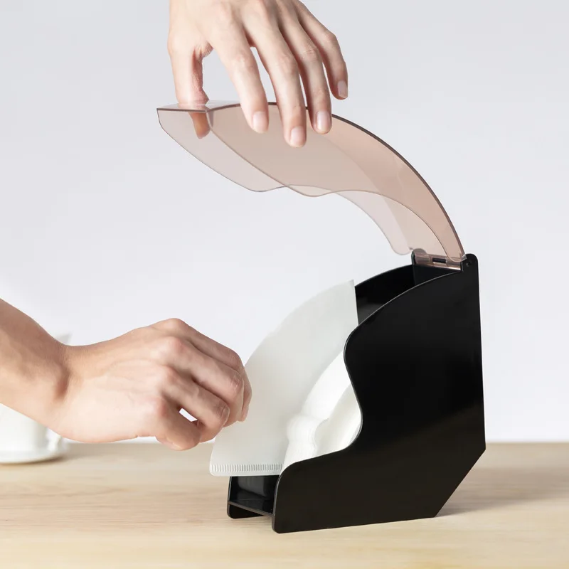 V60 фильтр Бумага держатель конический фигурный коробка фильтры для кофе Полка