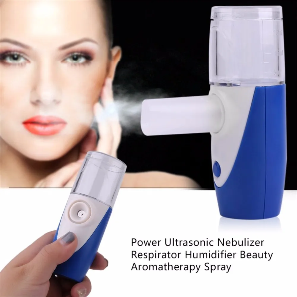 Compact Handheld Ultrasonic Nebulizer Mesh Nebuliser Face Steaming Device USB Rechargeable Humidifier Atomizer Children Adult | Красота и