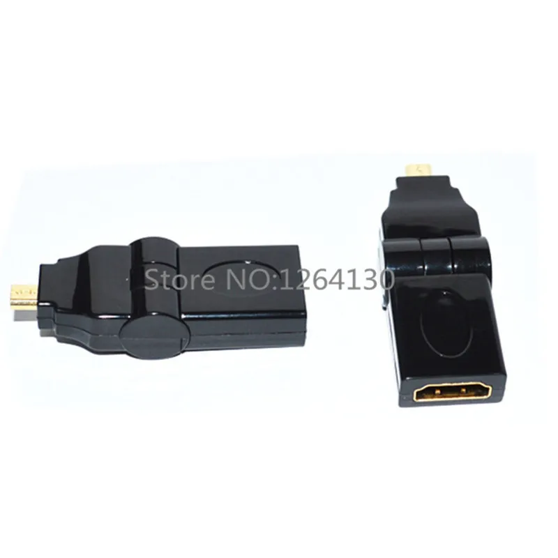 Переходник с Micro HDMI папа на мама углом поворота 180/360 градусов 90 градусов|female to female