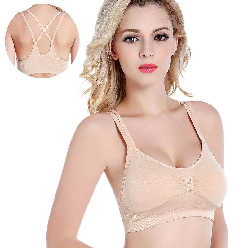 2017 New Women Sexy Bralette Bra Bustier Crop Top Cropped Vest Halter Tank Tops Femme | Женская одежда