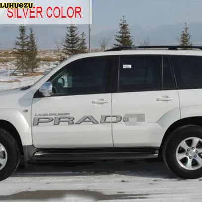 Silver Luhuezu 3M стикер для кузова автомобиля Land Cruiser Prado имя для Toyota Land Cruiser Prado LC120 2003-2009 аксессуары - Название цвета: Silver