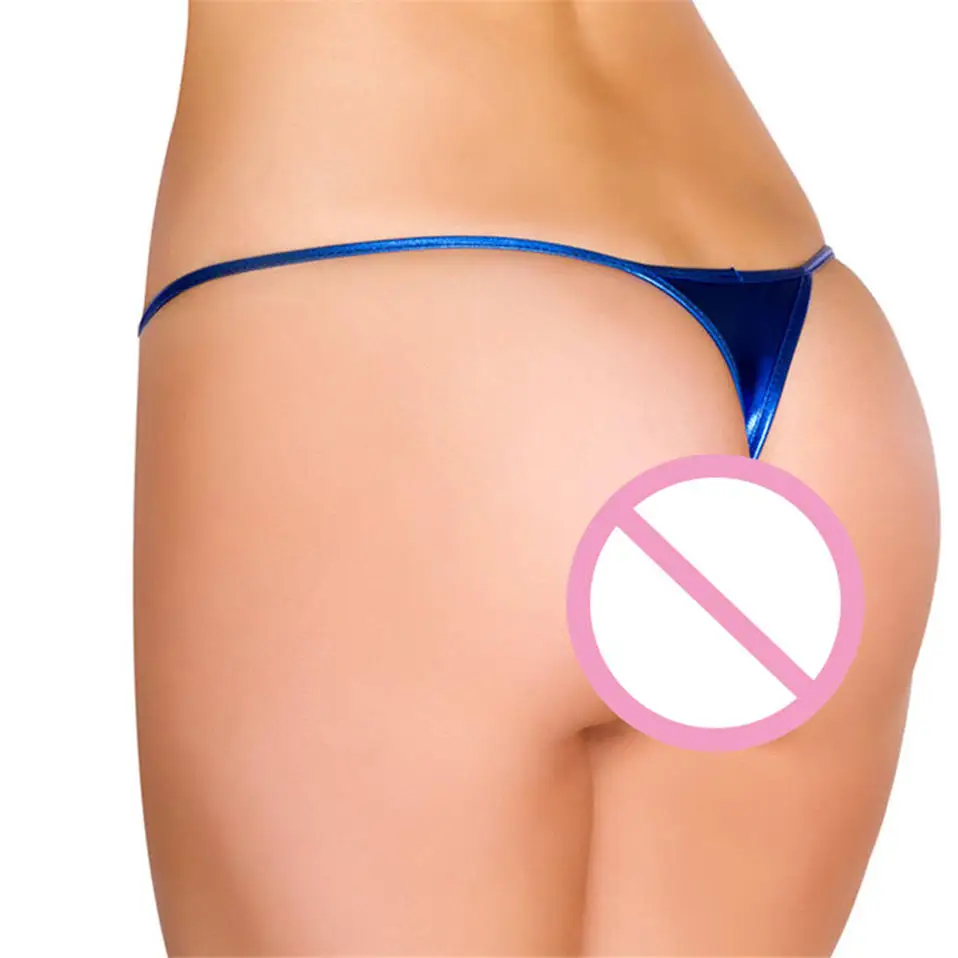 Блестящие г строка микро мини стринги сексуальные трусики Эротическое белье