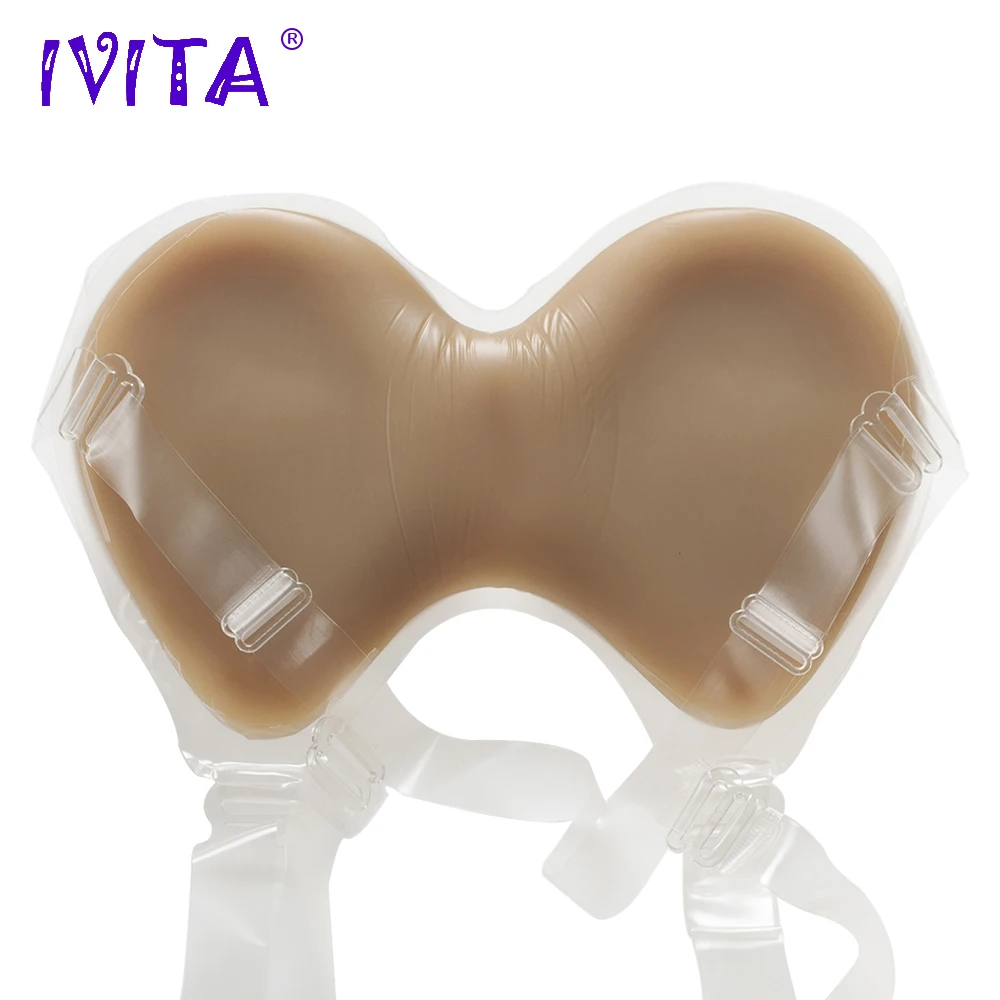 IVITA 2000 г силиконовые формы груди с плечевыми лямками для косплея Драг королева